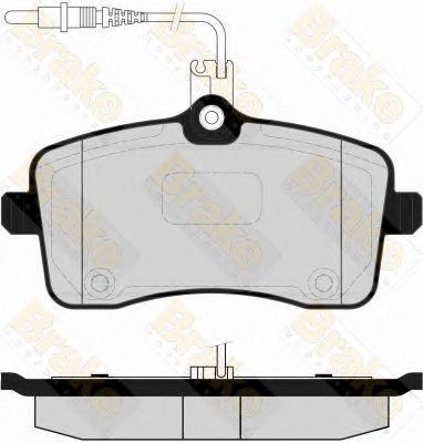 BRAKE ENGINEERING pa1574 -  Комплект тормозных колодок, дисковый тормоз